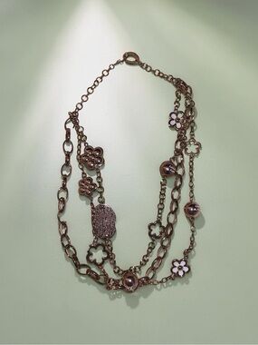 Folli "Follie di Fiori" Multi-Strand Long Necklace